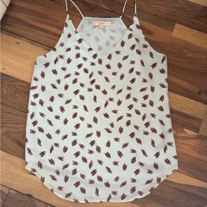 LOFT BLUE and RED PAISLEY Print Blouse